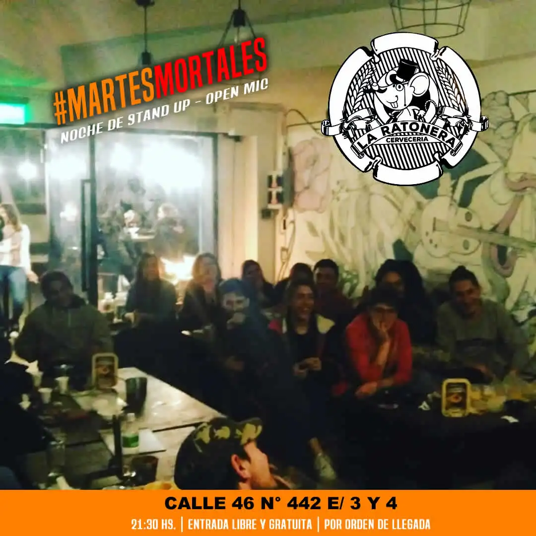 Martes Mortales, open mic gratuito de stand up en La Plata producido por Noches de Stand Up